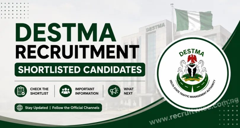 DESTMA Recruitment