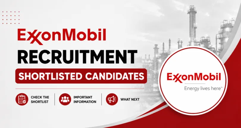 ExxonMobil Recruitment Shortlisted Candidates