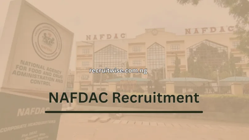 NAFDAC Recruitment