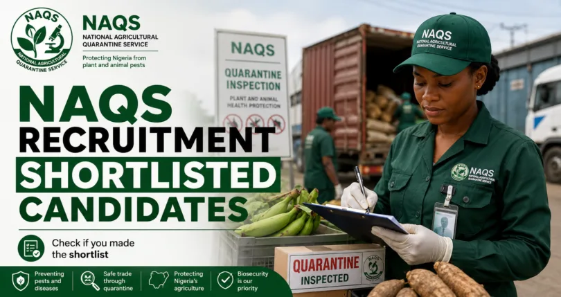 NAQS Recruitment Shortlisted Candidates
