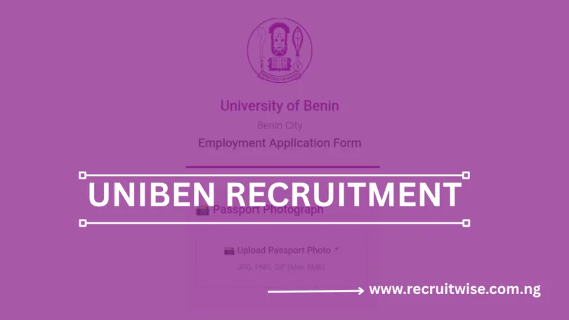 University of Benin Recruitment