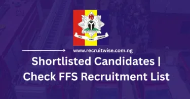 Federal Fire Service Shortlisted Candidates