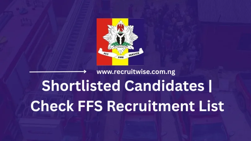Federal Fire Service Shortlisted Candidates